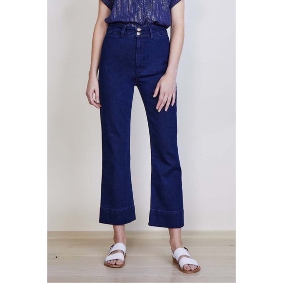 Apiece Apart Denim Bahia Straight Leg Enzyme Wash - Picture 1 of 13